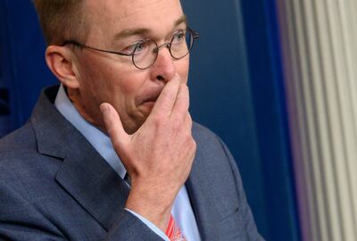Mick Mulvaney, jefe de gabinete de la Casa Blanca.