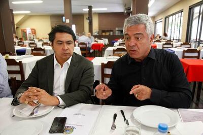 Alexandre Giordano, senador suplente y Major Olimpio, titular. Ambos por el estado de Sao Paulo.
