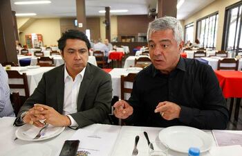 Alexandre Giordano, senador suplente y Major Olimpio, titular. Ambos por el estado de Sao Paulo.