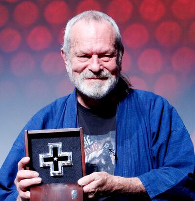 El actor británico Terry Gilliam fue homenajeado este sábado pasado durante el último día del Festival Internacional de Cine Guanajuato (México).