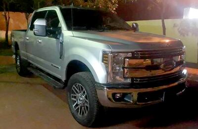 La camioneta quedó incautada en la dependencia policial.