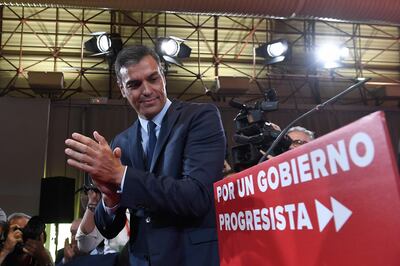 El jefe de Gobierno de España en funciones, Pedro Sánchez.