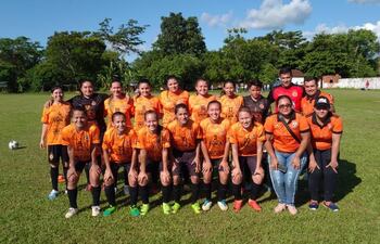 Selección femenina de Yby Yau, que ganó con claridad a Amambay.