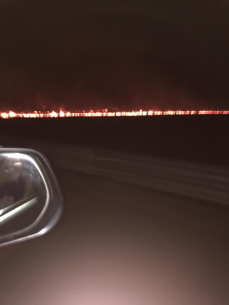 Quema de pastizales en Arroyos y Esteros.