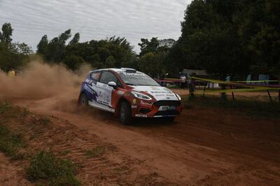 Fabrizio Zaldívar ya mira lo que será su presencia en el Rally del Chaco.