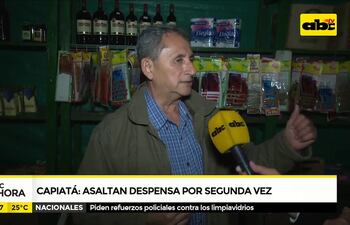 Capiatá, asaltan despensa por segunda vez