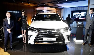 Marcelo Toyotoshi, presidente del Grupo Toyotoshi Paraguay, durante la presentación de los nuevos modelos de Lexus.