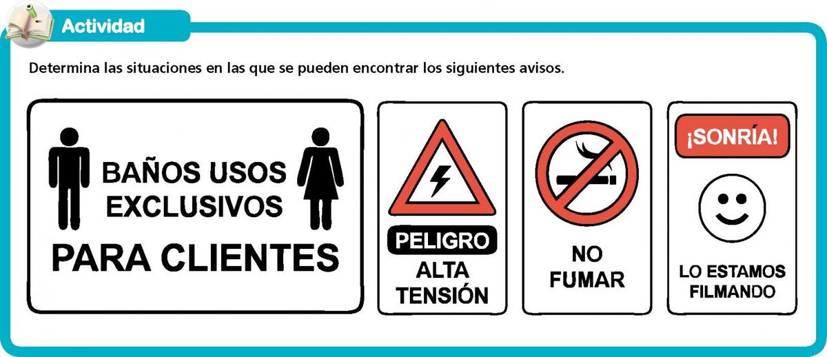 ejemplos de anuncios informativos