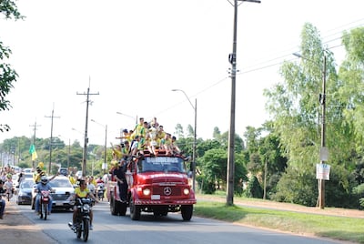 Franco campeón 2020, caravana
