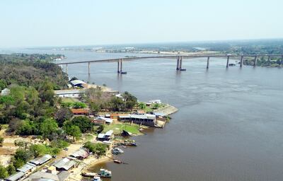 El puente Remanso, que une la Región Oriental con la Occidental, se encuentra en Mariano Roque Alonso.