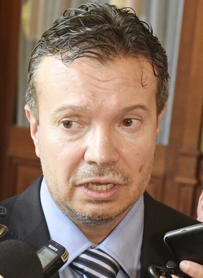 El abogado Carlos Arregui, ministro de la Secretaría  de Prevención de Lavado de Dinero o Bienes (Seprelad).