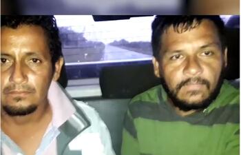 José Rosa y Carlos Leonor Vera Medina, detenidos.