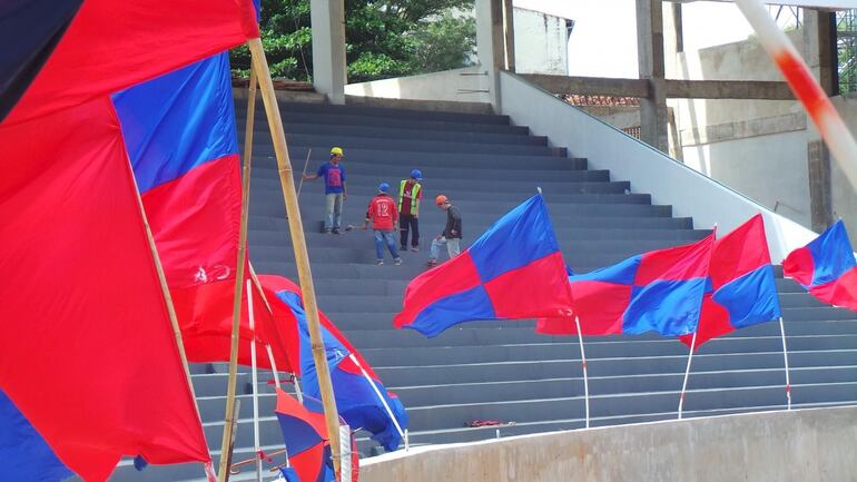 La construcción de las obras estuvo a cargo de los propios hinchas.