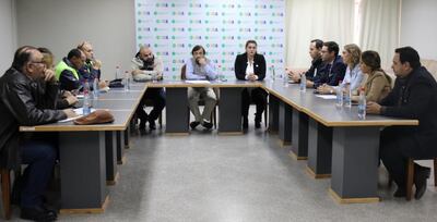 Aspecto de la reunión realizada en la Comuna de nuestra capital mirando el Mundial .