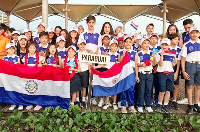 Delegación de minigolfistas en el US Kids South Americas Championships, en Río de Janeiro.