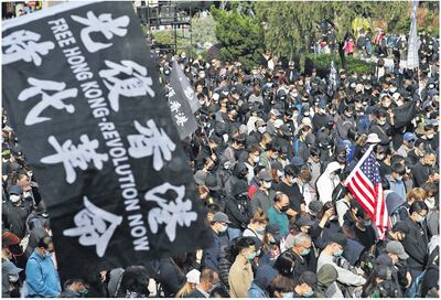 Miles de jóvenes hongkoneses salieron a reclamar el  sufragio universal en su territorio.