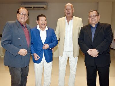 Bernardo Urdapilleta Moreno, Daniel Narváez, Juan Mario Sánchez y Ronald Orrego.