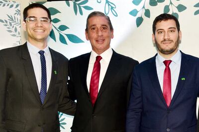 Jesús Cáceres, Tomás Bittar y Víctor Ibarrola.