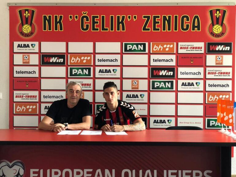 Fabián León fue presentado en el NK Čelik Zenica de Bosnia.