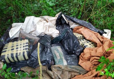 Cerca de 500 kilos de marihuana prensada fueron hallados en un baldío a orillas del río Paraná en Pirapó, tras su abandono.