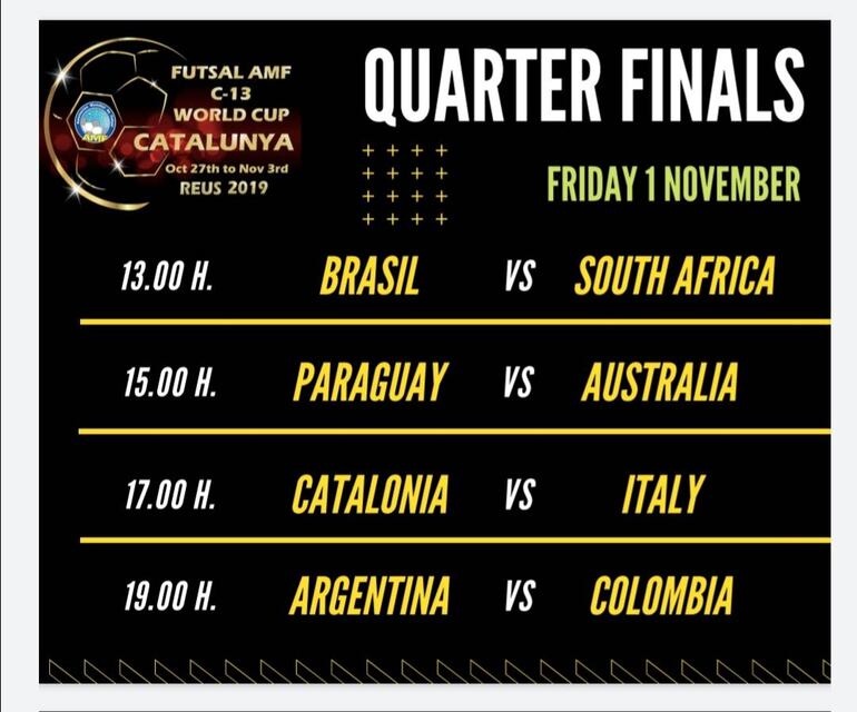 Mundial C13, Fútbol de Salón.