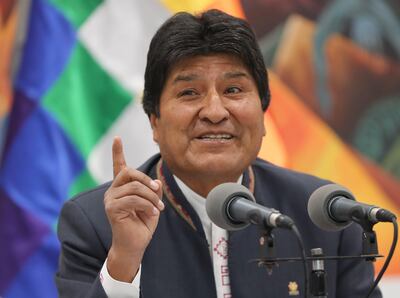 Evo Morales, presidente de Bolivia.