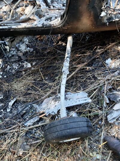 Restos de avioneta siniestrada en Ñeembucú.