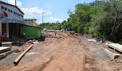 El  tramo que conectará con el puente y el circuito comercial encarnaceno.