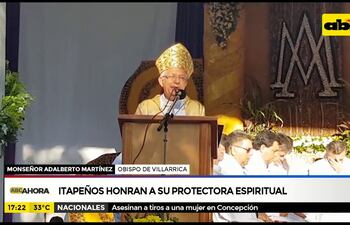 Itapeños honran a su protectora espiritual