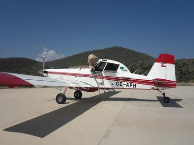 La avioneta chilena descendió en el  aeropuerto de Fuerte Olimpo.