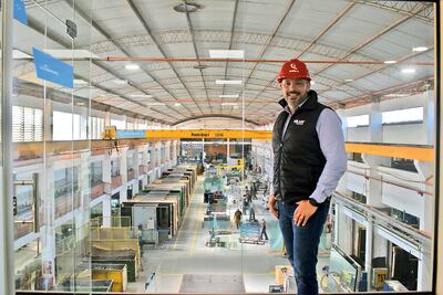 Gabriel Rubbini, gerente general, en una nave de la fábrica.