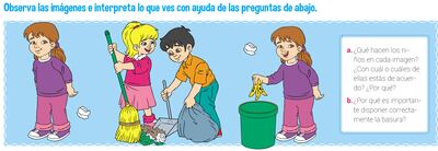 Disposición correcta de residuos y basura