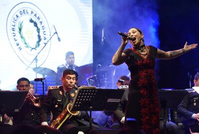 Andrea Valobra se robó más aplausos con su potente voz.