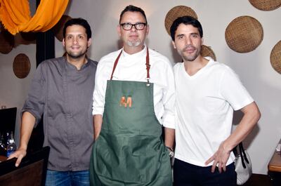 Jaime Pesaque, Rodolfo Angenscheidt y Virgilio Martínez Véliz.