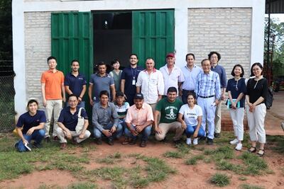 El Equipo Técnico del Proyecto con beneficiarios de uno de los Comités.