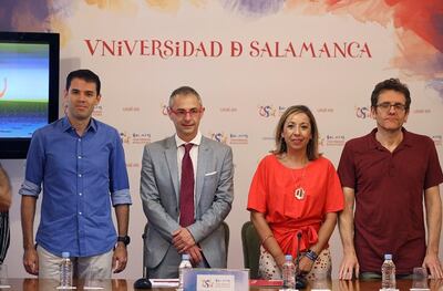 Científicos del Grupo de Investigación en Aplicaciones del Láser y Fotónica de la Universidad de Salamanca.