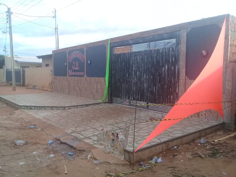 Sitio en donde ocurrió la balacera.