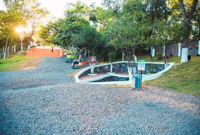 El entorno del emblemático Ykua Kurusu   fue hermoseado totalmente por  la administración municipal.