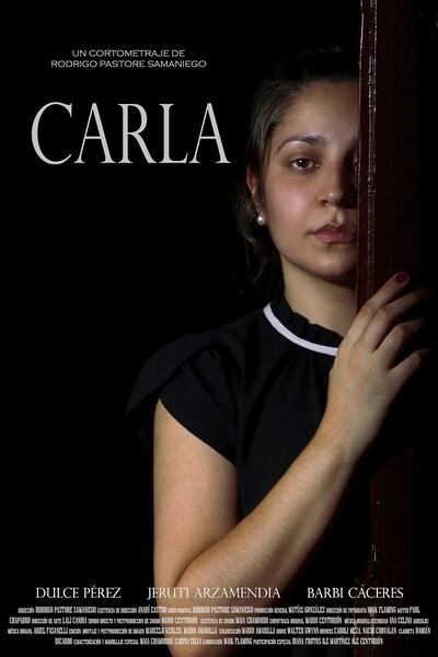 Afiche del cortometraje "Carla", que será presentado esta noche en la Alianza Francesa.