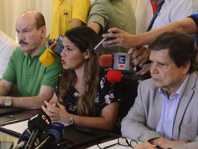 Arnaldo Giuzzio, Bernardino Soto Estigarribia, Cecilia Pérez, Euclides Acevedo.