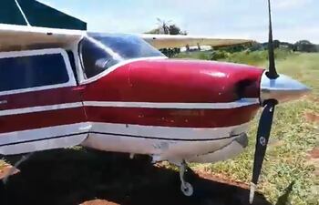 Amambay: incautan aeronave utilizada supuestamente para el narcotráfico.