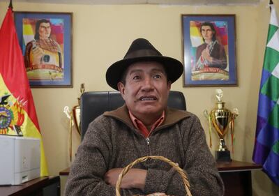 Rafael Quispe, líder indígena perseguido por Evo Morales por oponerse a su liderazgo.