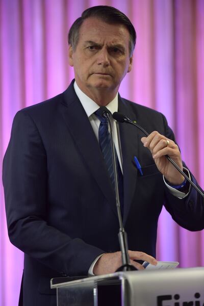 Jair Bolsonaro, presidente de Brasil.