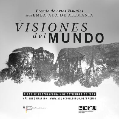 Afiche de la edición 2019 del Premio de Artes Visuales de la Embajada de Alemania.