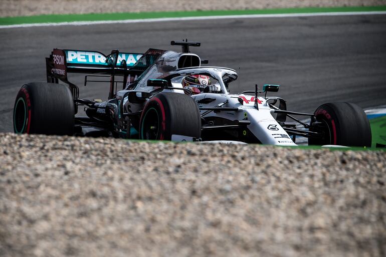 Lewis Hamilton ganó la pole en el Gran Premio de Alemania.