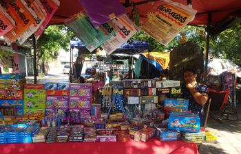 Venta de pirotecnia, petardos.