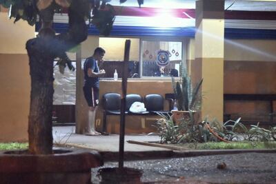 El militar detenido en sede policial.
