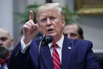 Donald Trump, presidente de los Estados Unidos.