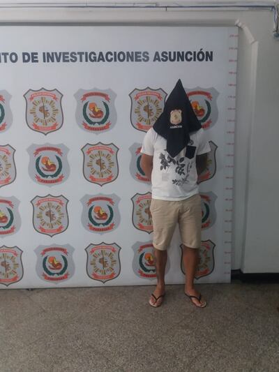 Ever Nelson Amarilla Bello fue detenido como presunto ideólogo de un asalto a un local de apuestas en la zona de Trinidad.