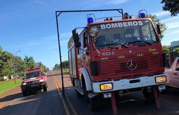 Una de las barreras de desinfección en el distrito de Santa Rita.